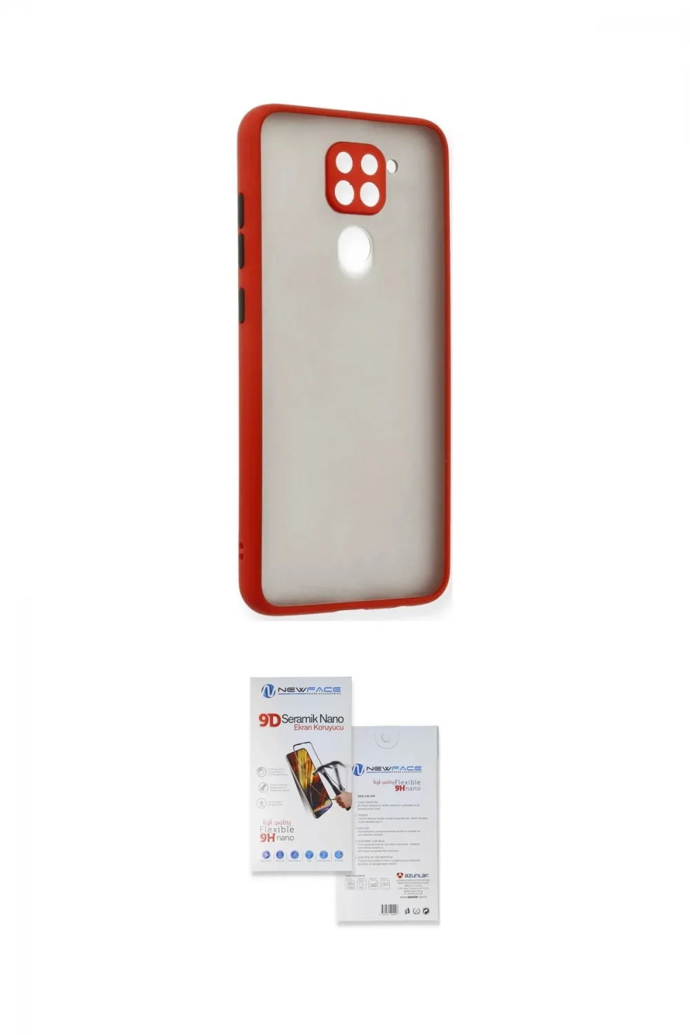 ieg™ Redmi Note 9 Kılıf Ahenk Çizgi Serisi - Siyah Seramik Nano Ekran Koruyucu