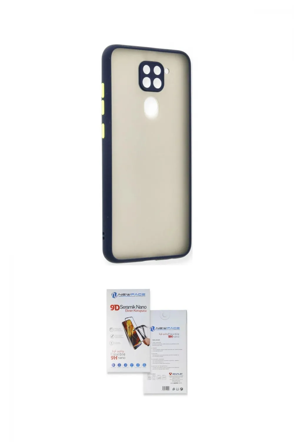 ieg™ Redmi Note 9 Kılıf Ahenk Çizgi Serisi - Siyah Seramik Nano Ekran Koruyucu