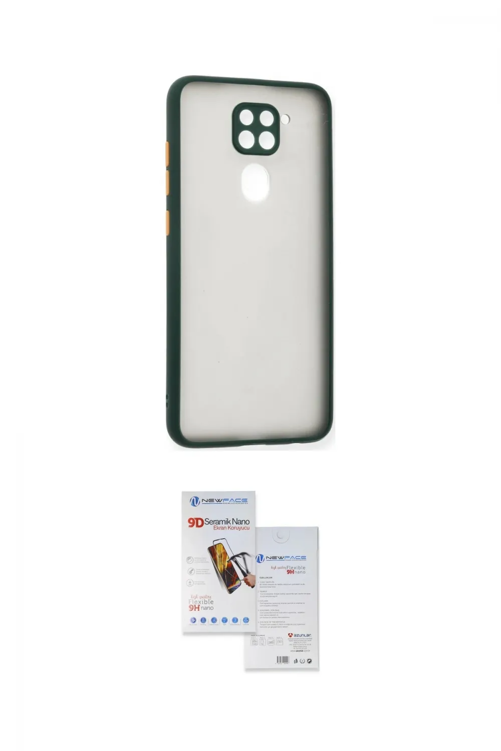 ieg™ Redmi Note 9 Kılıf Ahenk Çizgi Serisi - Siyah Seramik Nano Ekran Koruyucu