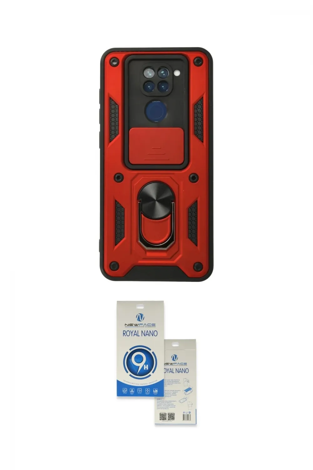 ieg™ Redmi Note 9 Kılıf Ahenk Klasik - Şeffaf Royal Nano Ekran Koruyucu