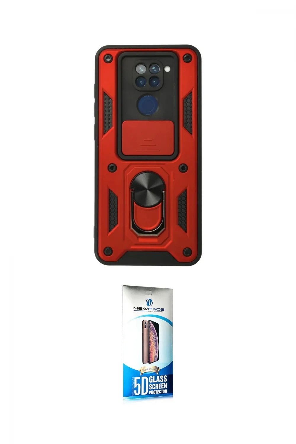 ieg™ Redmi Note 9 Kılıf Ahenk Klasik - Siyah 5D Eko Cam Ekran Koruyucu