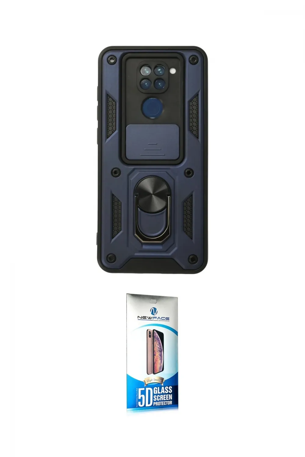 ieg™ Redmi Note 9 Kılıf Ahenk Klasik - Siyah 5D Eko Cam Ekran Koruyucu