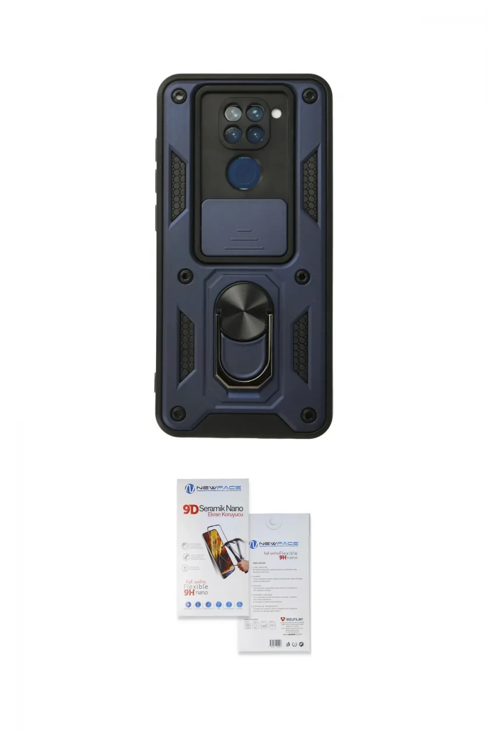 ieg™ Redmi Note 9 Kılıf Ahenk Klasik - Siyah Seramik Nano Ekran Koruyucu
