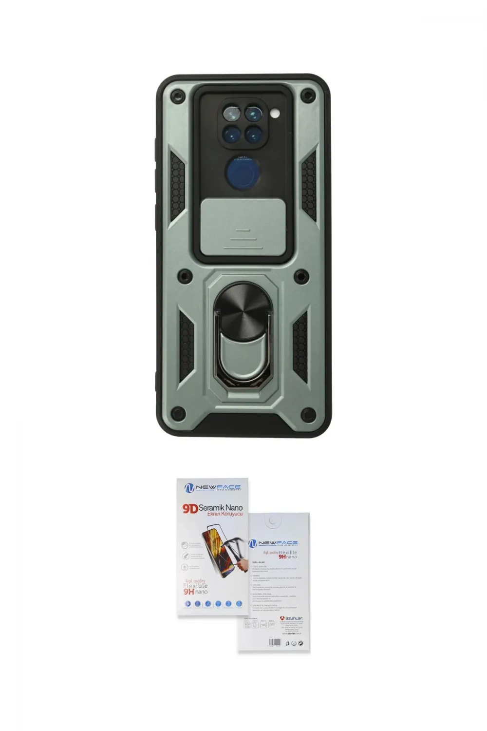 ieg™ Redmi Note 9 Kılıf Ahenk Klasik - Siyah Seramik Nano Ekran Koruyucu