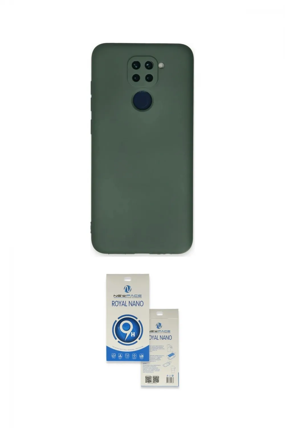 ieg™ Redmi Note 9 Kılıf Ahenk Serisi - Şeffaf Royal Nano Ekran Koruyucu