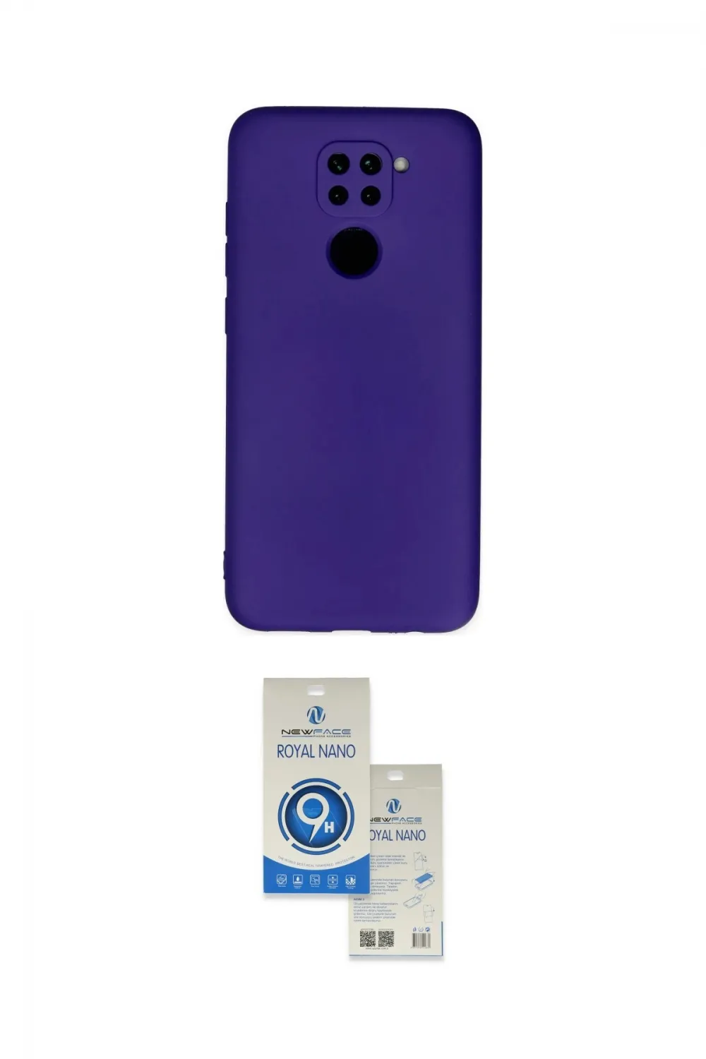 ieg™ Redmi Note 9 Kılıf Ahenk Serisi - Şeffaf Royal Nano Ekran Koruyucu