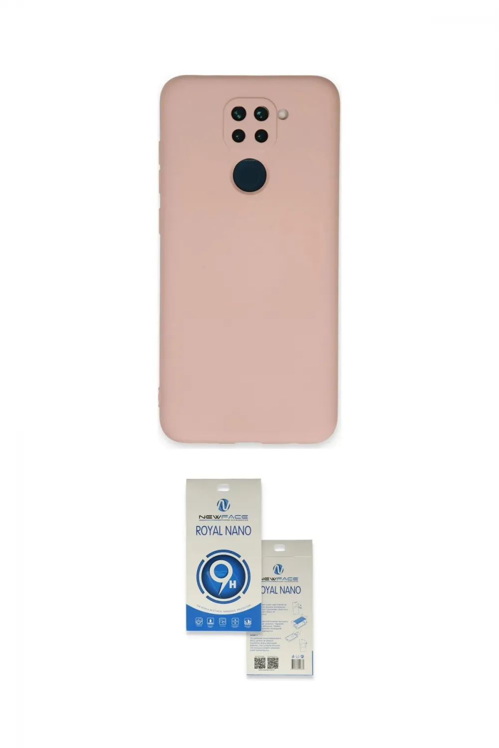 ieg™ Redmi Note 9 Kılıf Ahenk Serisi - Şeffaf Royal Nano Ekran Koruyucu