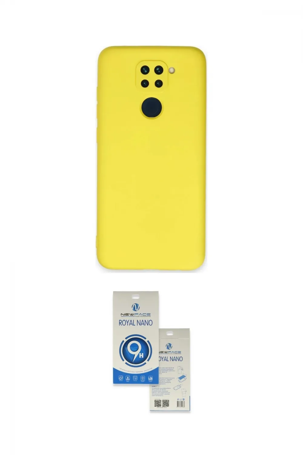 ieg™ Redmi Note 9 Kılıf Ahenk Serisi - Şeffaf Royal Nano Ekran Koruyucu