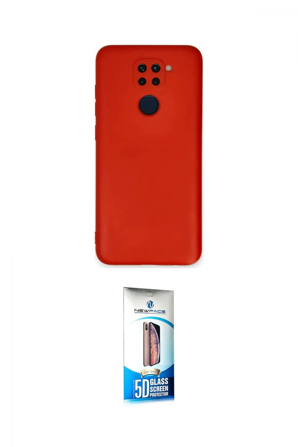 ieg™ Redmi Note 9 Kılıf Ahenk Serisi - Siyah 5D Eko Cam Ekran Koruyucu