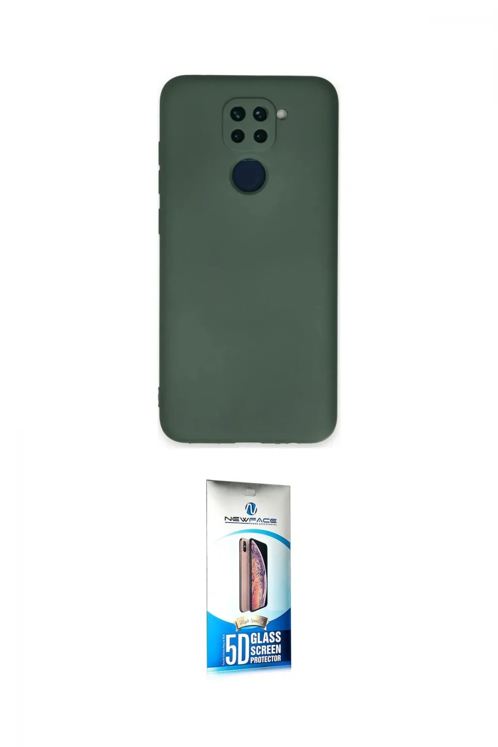 ieg™ Redmi Note 9 Kılıf Ahenk Serisi - Siyah 5D Eko Cam Ekran Koruyucu