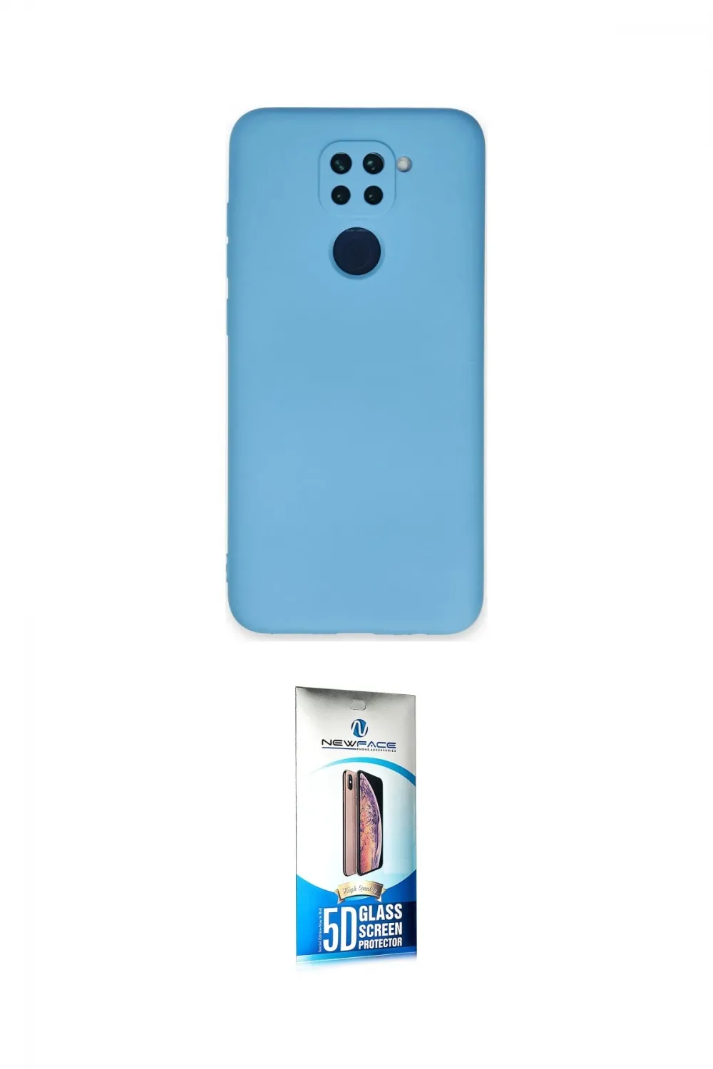 ieg™ Redmi Note 9 Kılıf Ahenk Serisi - Siyah 5D Eko Cam Ekran Koruyucu
