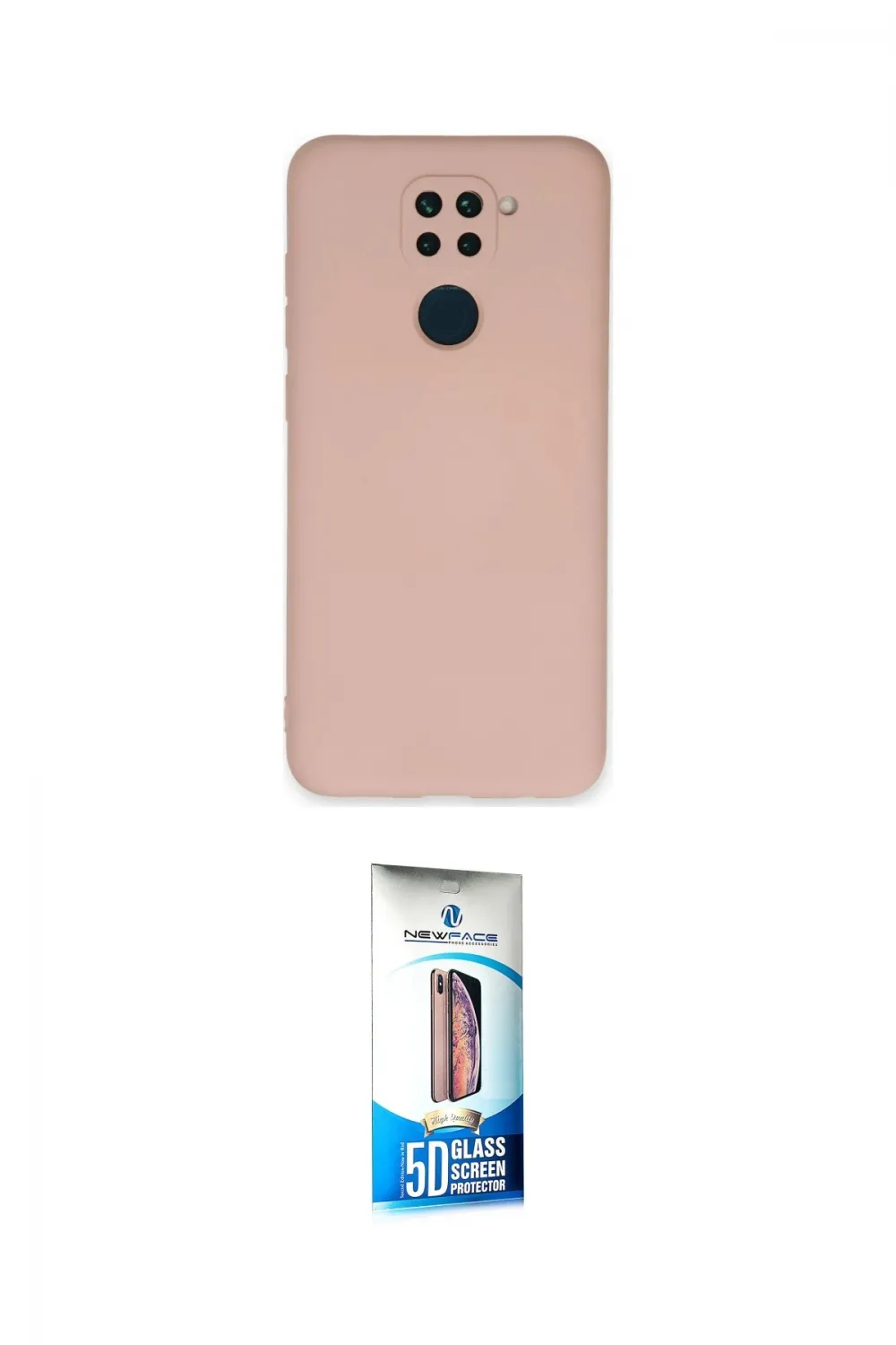 ieg™ Redmi Note 9 Kılıf Ahenk Serisi - Siyah 5D Eko Cam Ekran Koruyucu