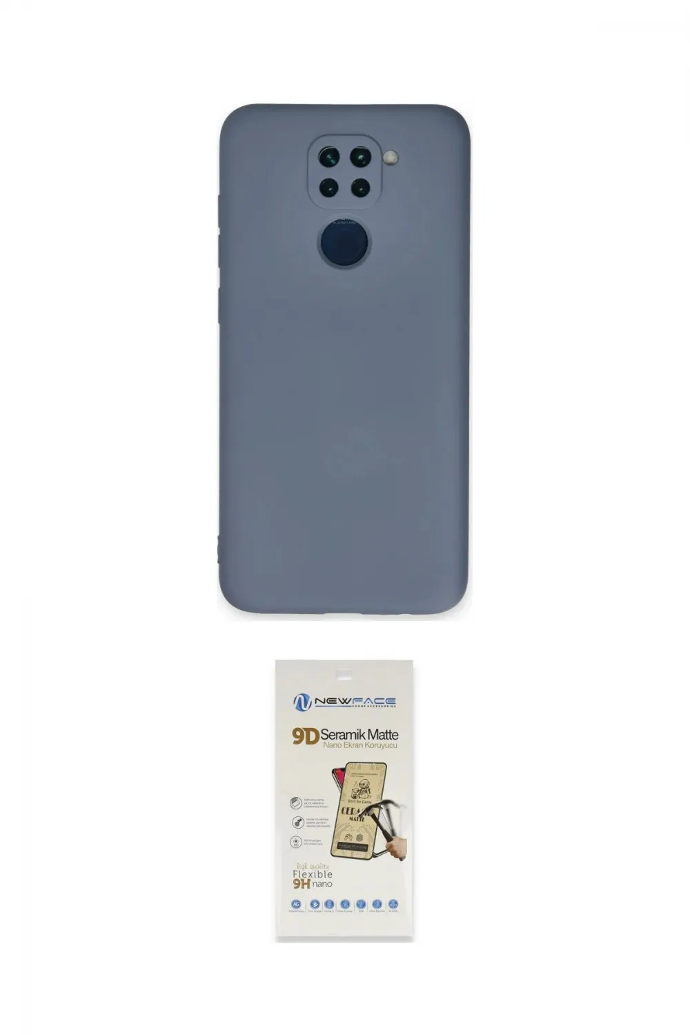 ieg™ Redmi Note 9 Kılıf Ahenk Serisi - Siyah Mat Seramik Nano Ekran Koruyucu