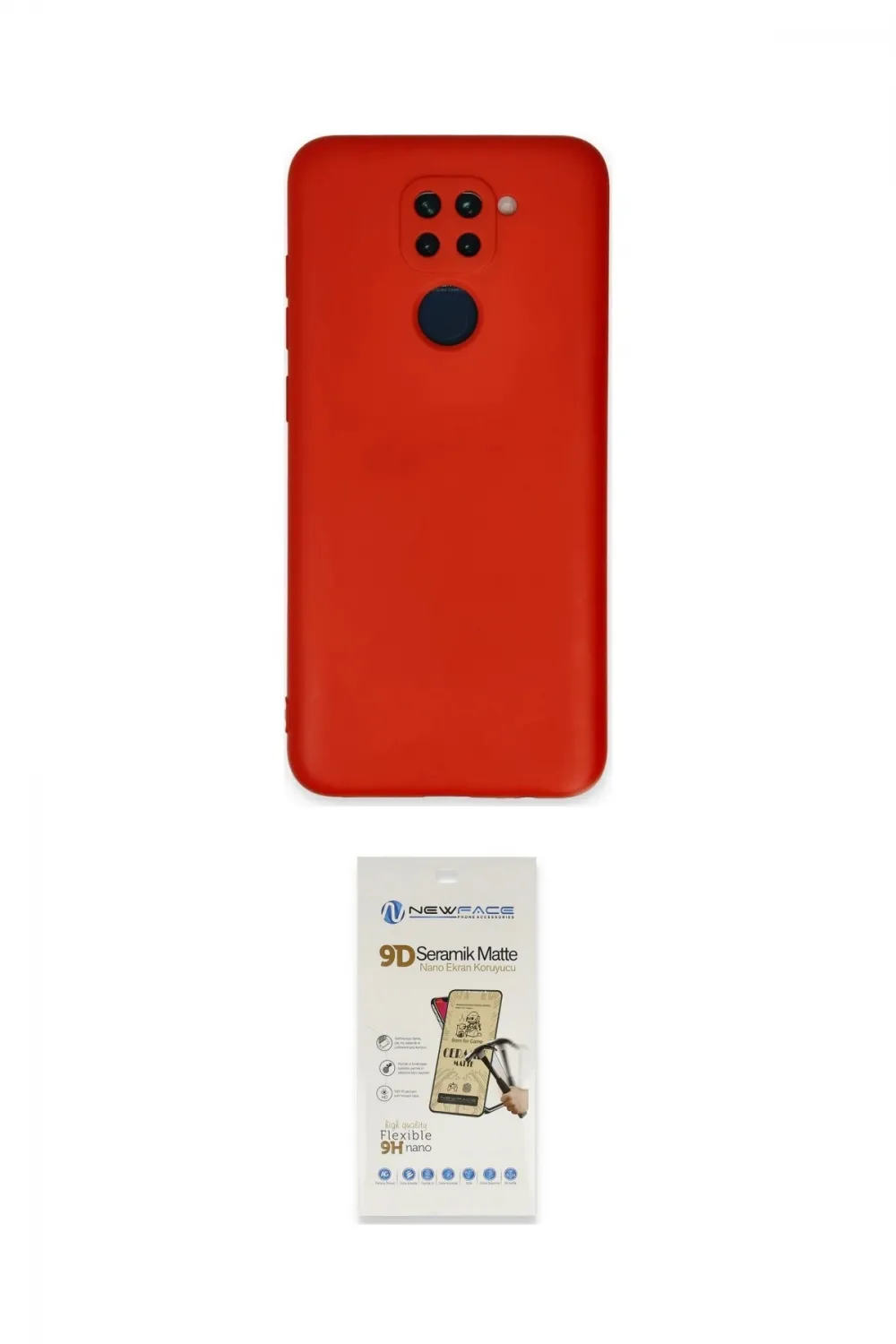 ieg™ Redmi Note 9 Kılıf Ahenk Serisi - Siyah Mat Seramik Nano Ekran Koruyucu