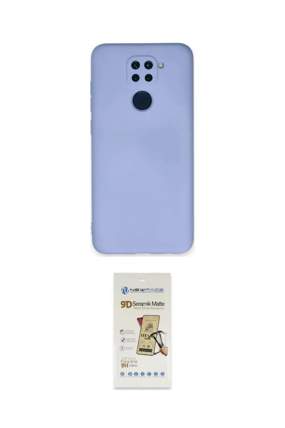 ieg™ Redmi Note 9 Kılıf Ahenk Serisi - Siyah Mat Seramik Nano Ekran Koruyucu