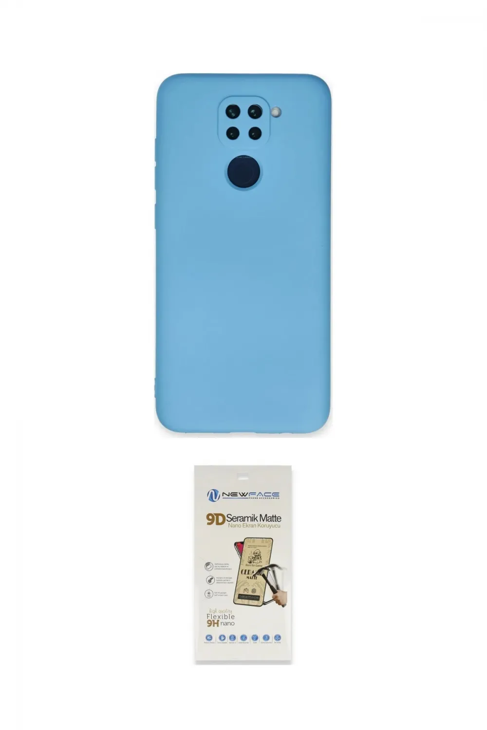 ieg™ Redmi Note 9 Kılıf Ahenk Serisi - Siyah Mat Seramik Nano Ekran Koruyucu