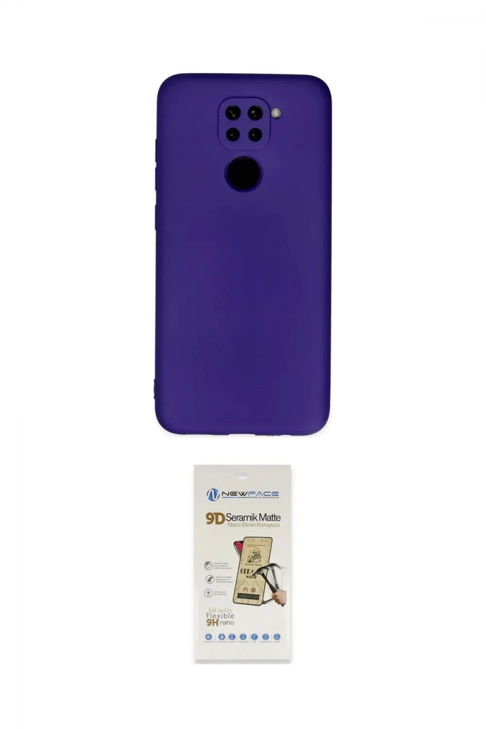 ieg™ Redmi Note 9 Kılıf Ahenk Serisi - Siyah Mat Seramik Nano Ekran Koruyucu