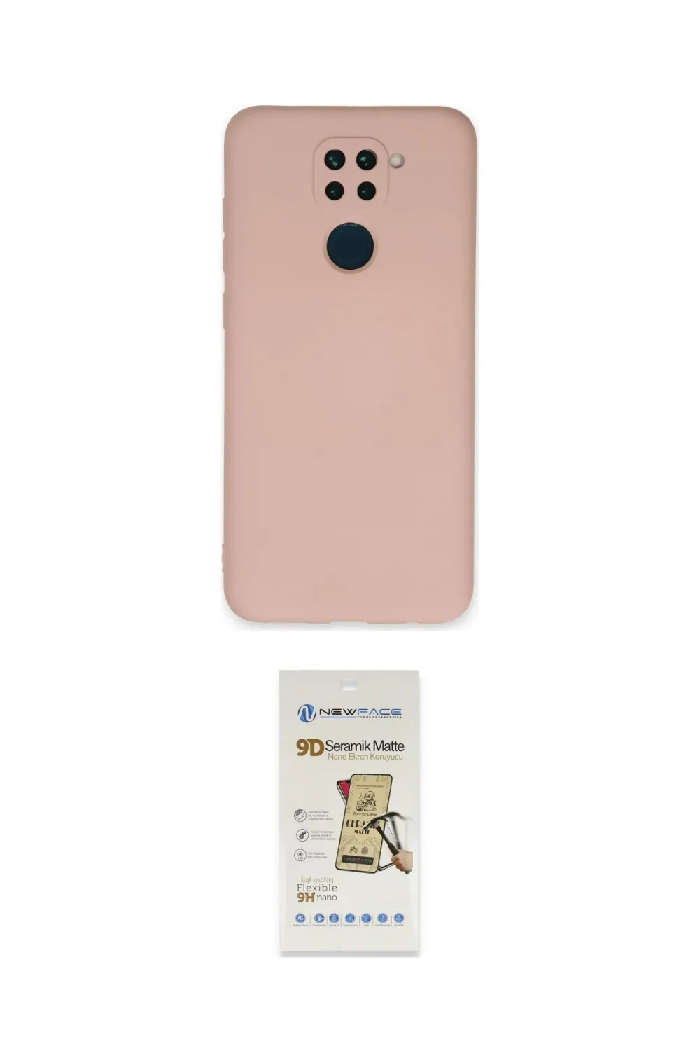 ieg™ Redmi Note 9 Kılıf Ahenk Serisi - Siyah Mat Seramik Nano Ekran Koruyucu
