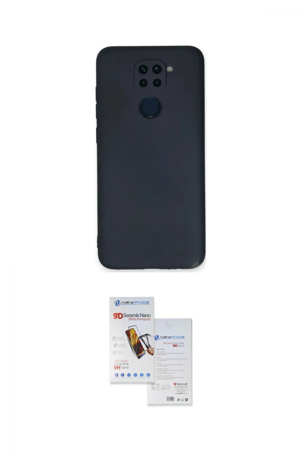 ieg™ Redmi Note 9 Kılıf Ahenk Serisi - Siyah Seramik Nano Ekran Koruyucu