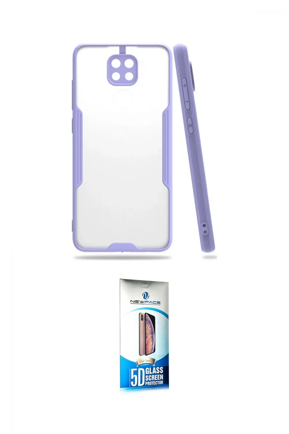ieg™ Redmi Note 9 Kılıf Atlas Asil Serisi - Siyah 5D Eko Cam Ekran Koruyucu