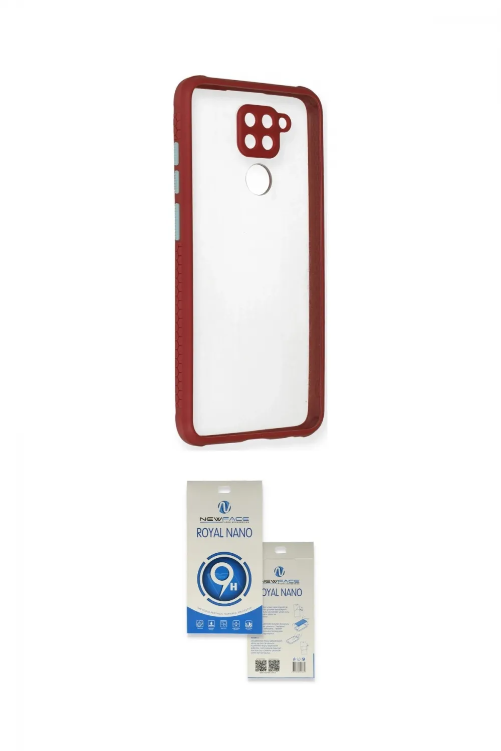 ieg™ Redmi Note 9 Kılıf Nova Asil Özel Seri - Şeffaf Royal Nano Ekran Koruyucu