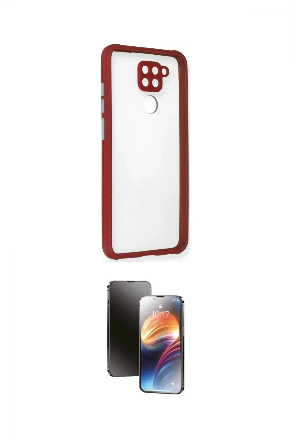 ieg™ Redmi Note 9 Kılıf Nova Asil Özel Seri - Siyah 3D Antistatik Mat Seramik Nano Ekran Koruyucu