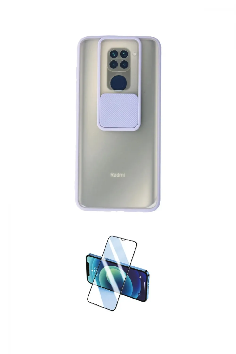 ieg™ Redmi Note 9 Kılıf Vadi Çizgi - Siyah 3D Antistatik Seramik Nano Ekran Koruyucu