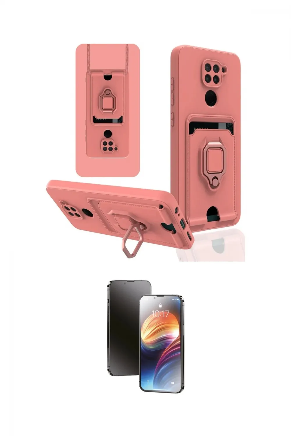 ieg™ Redmi Note 9 Kılıf Vadi Form Prime - Siyah 3D Antistatik Mat Seramik Nano Ekran Koruyucu