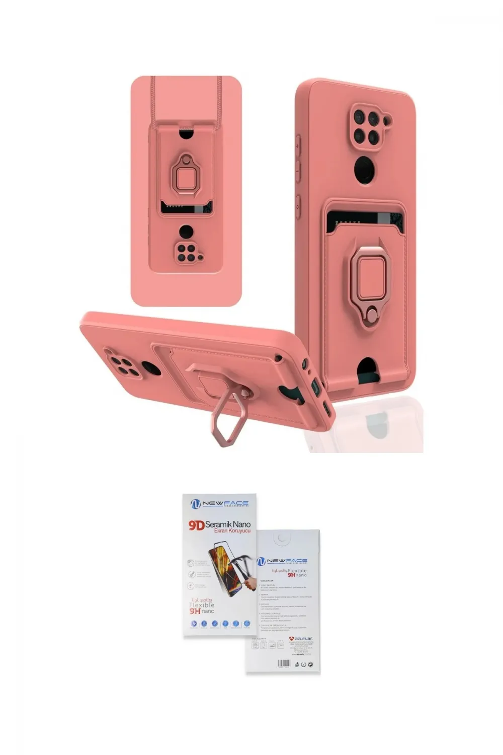 ieg™ Redmi Note 9 Kılıf Vadi Form Prime - Siyah Seramik Nano Ekran Koruyucu