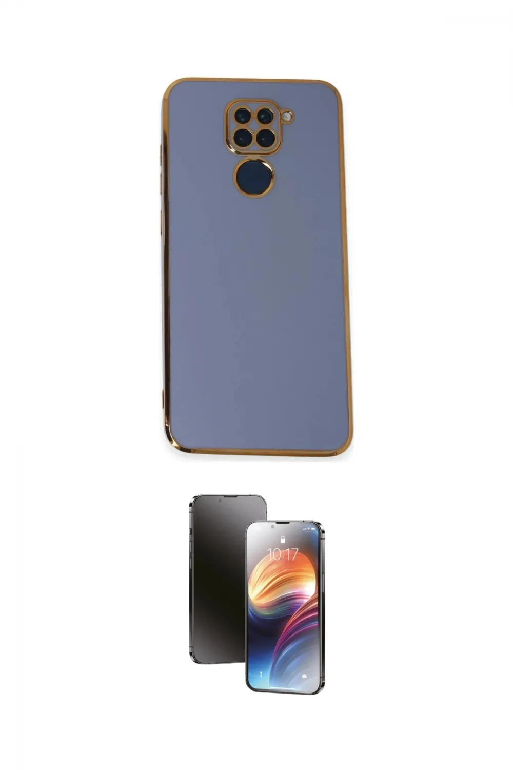 ieg™ Redmi Note 9 Kılıf Yankı Serisi - Siyah 3D Antistatik Mat Seramik Nano Ekran Koruyucu