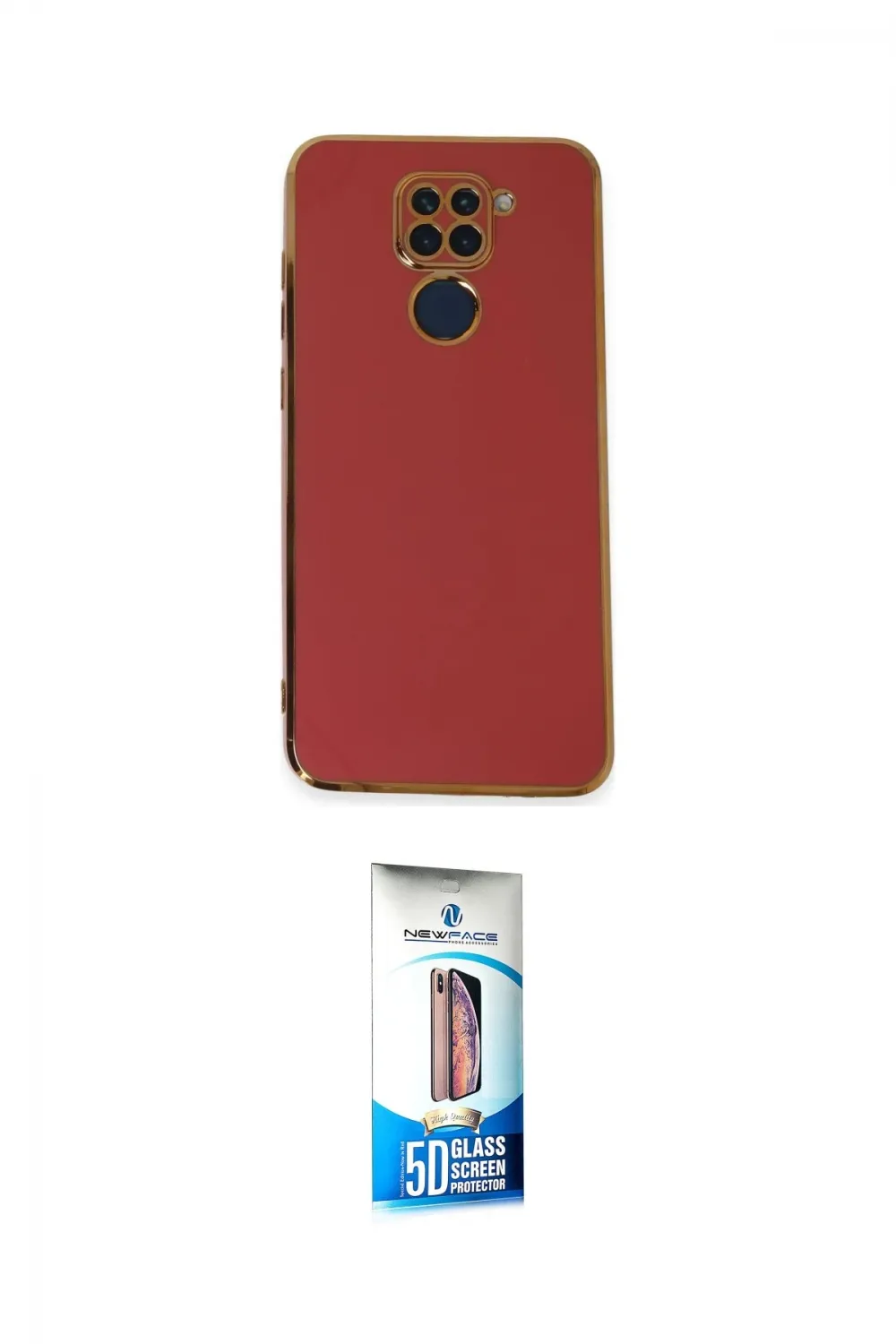 ieg™ Redmi Note 9 Kılıf Yankı Serisi - Siyah 5D Eko Cam Ekran Koruyucu