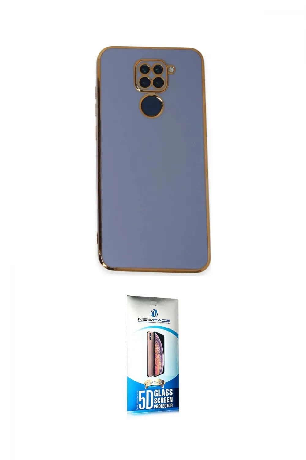 ieg™ Redmi Note 9 Kılıf Yankı Serisi - Siyah 5D Eko Cam Ekran Koruyucu