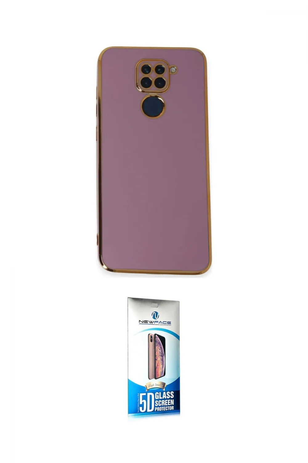 ieg™ Redmi Note 9 Kılıf Yankı Serisi - Siyah 5D Eko Cam Ekran Koruyucu