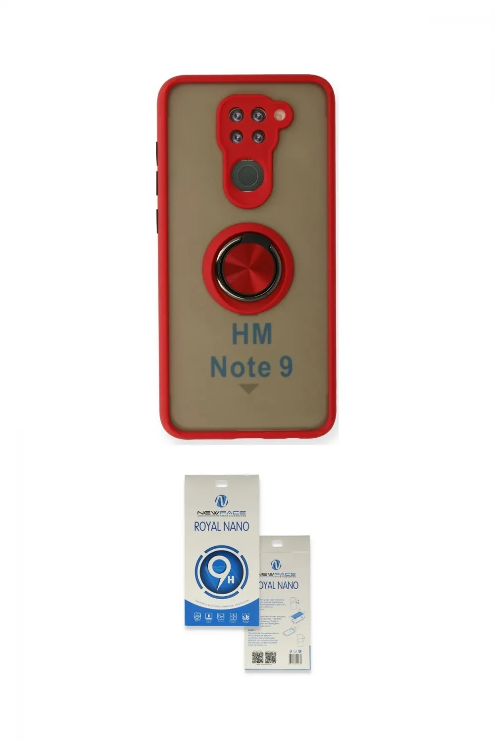 ieg™ Redmi Note 9 Kılıf Yörünge Çizgi - Şeffaf Royal Nano Ekran Koruyucu