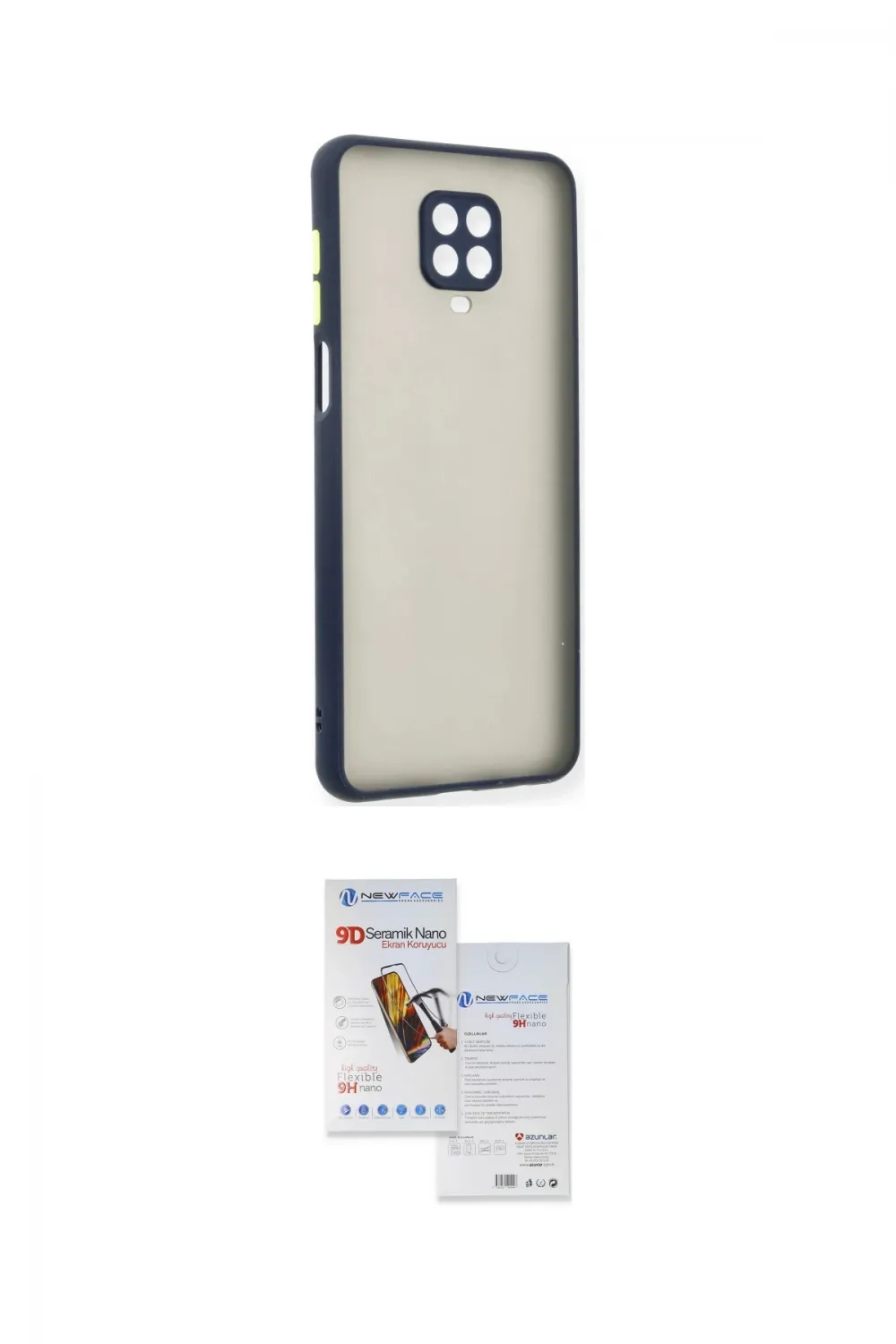 ieg™ Redmi Note 9 Pro Kılıf Ahenk Çizgi Serisi - Siyah Seramik Nano Ekran Koruyucu