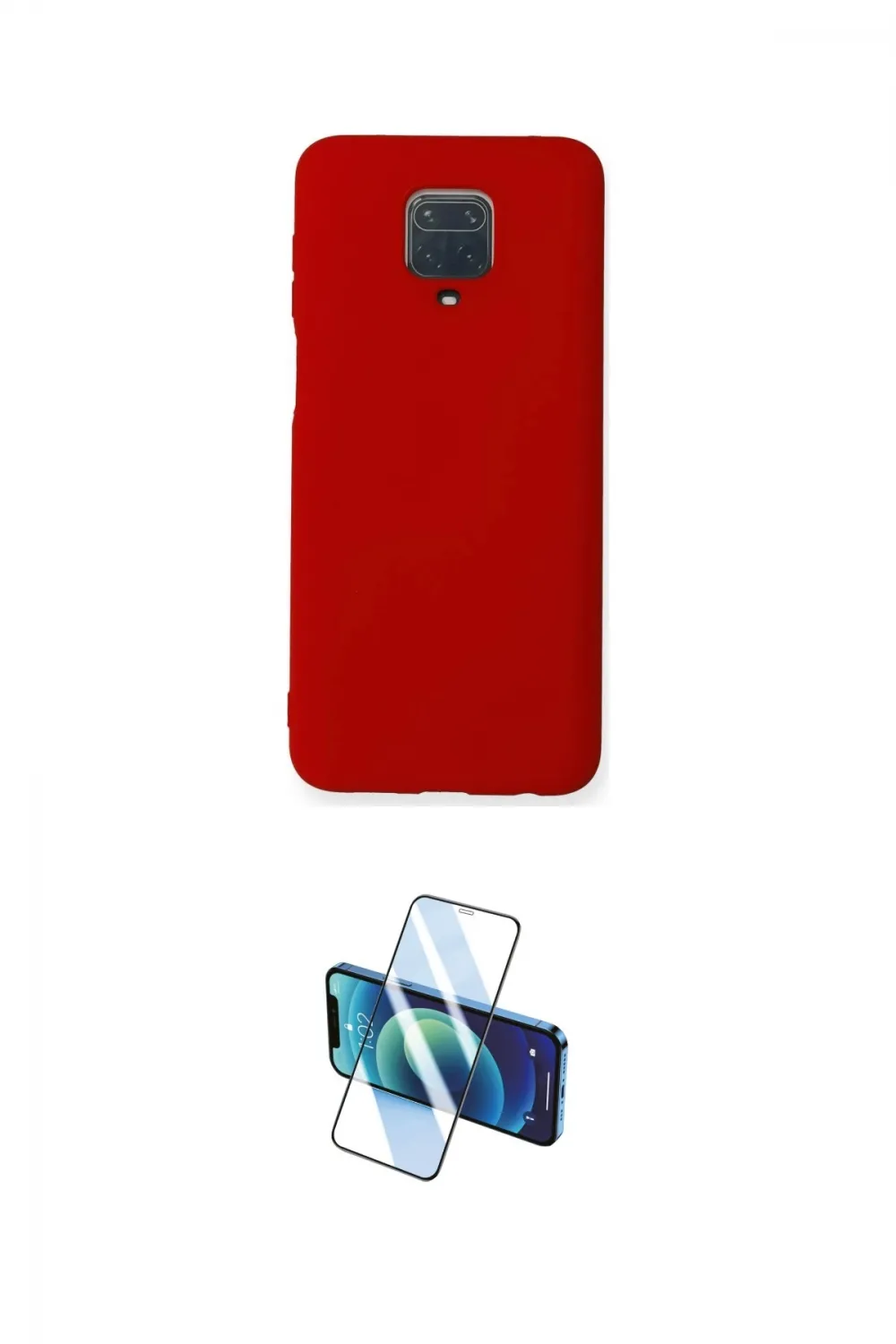 ieg™ Redmi Note 9 Pro Kılıf Ahenk Serisi - Siyah 3D Antistatik Cam Ekran Koruyucu