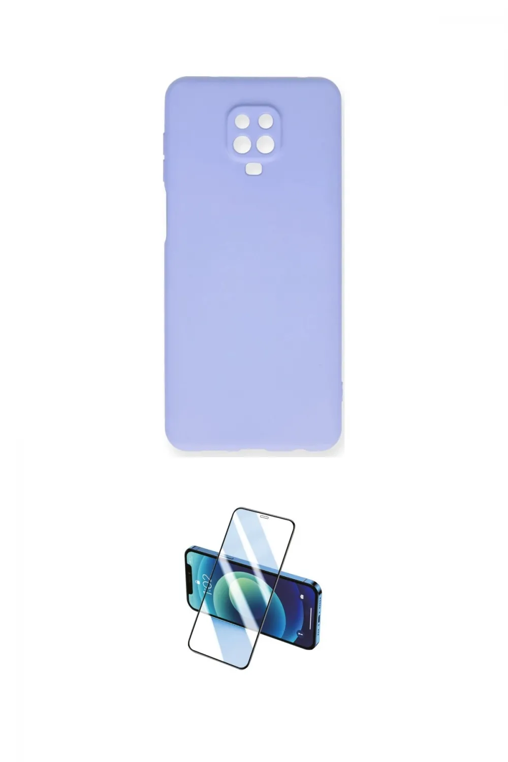 ieg™ Redmi Note 9 Pro Kılıf Ahenk Serisi - Siyah 3D Antistatik Cam Ekran Koruyucu