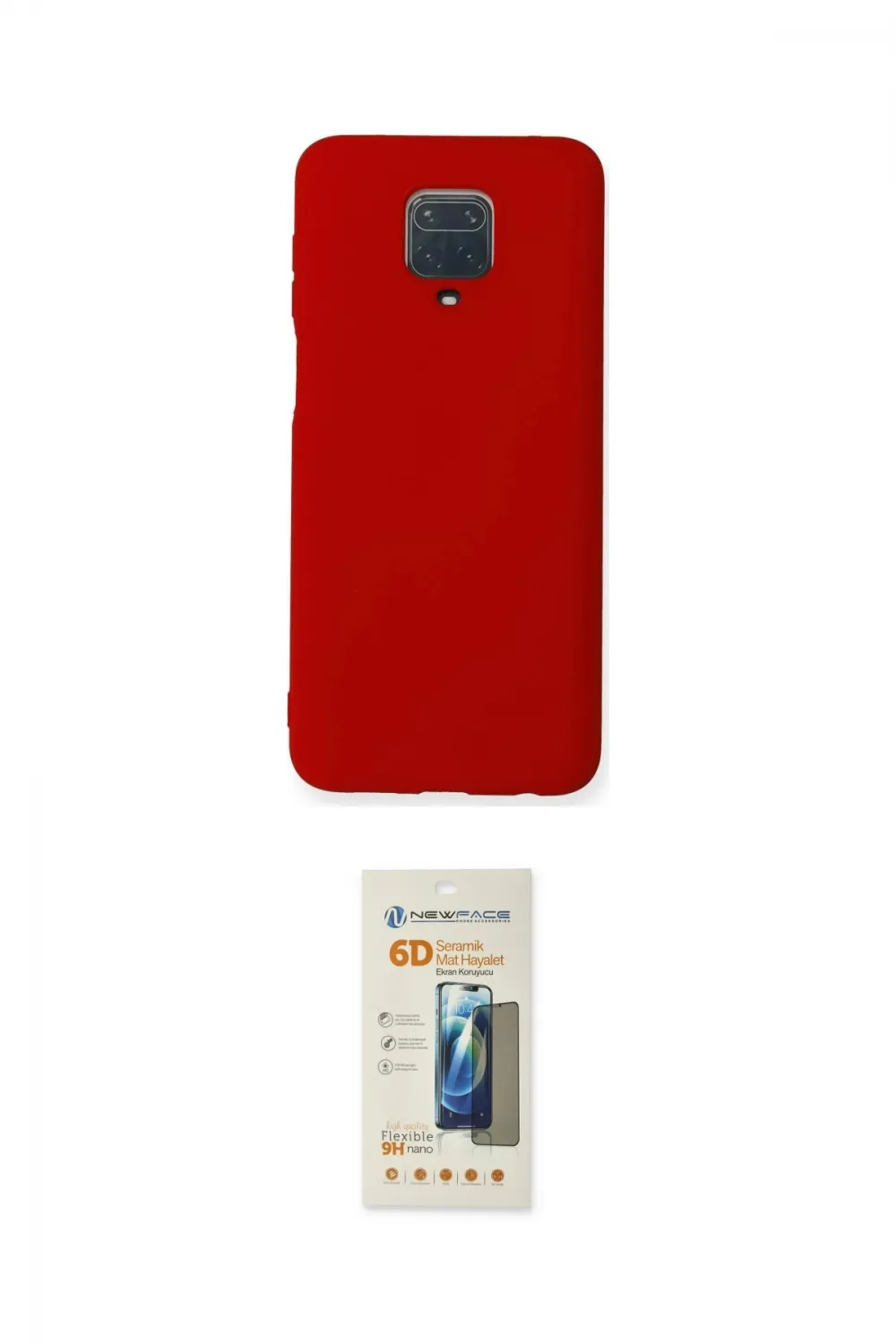 ieg™ Redmi Note 9 Pro Kılıf Ahenk Serisi - Siyah 6D Mat Seramik Hayalet Nano Ekran Koruyucu