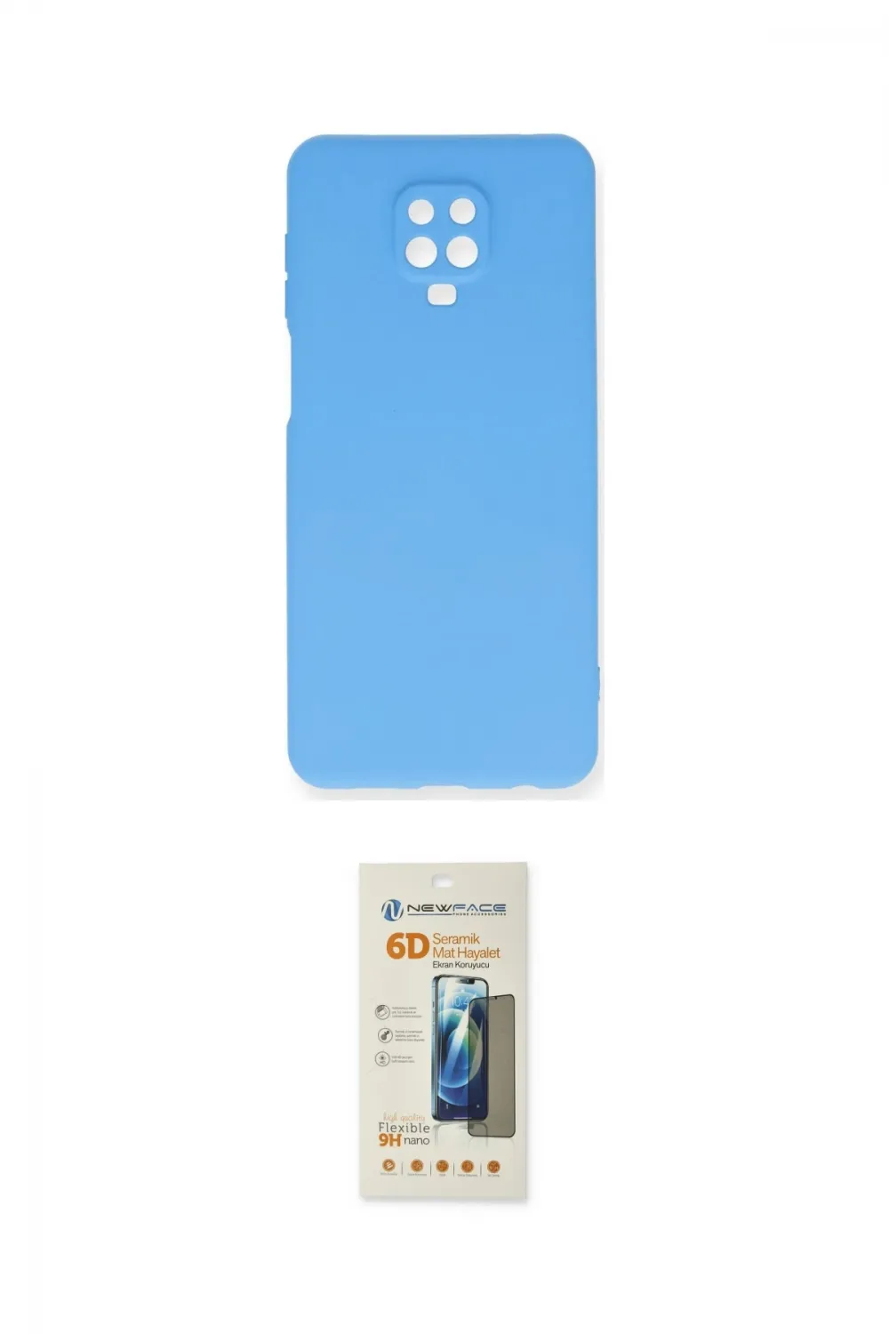 ieg™ Redmi Note 9 Pro Kılıf Ahenk Serisi - Siyah 6D Mat Seramik Hayalet Nano Ekran Koruyucu