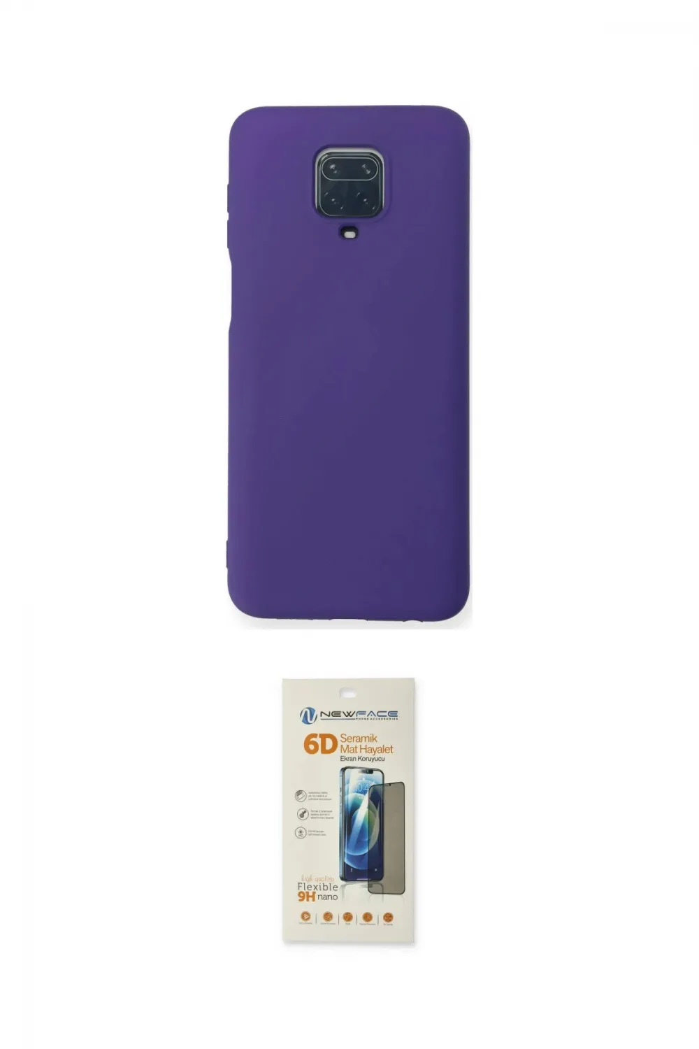 ieg™ Redmi Note 9 Pro Kılıf Ahenk Serisi - Siyah 6D Mat Seramik Hayalet Nano Ekran Koruyucu
