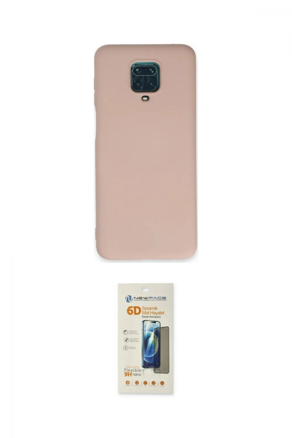 ieg™ Redmi Note 9 Pro Kılıf Ahenk Serisi - Siyah 6D Mat Seramik Hayalet Nano Ekran Koruyucu