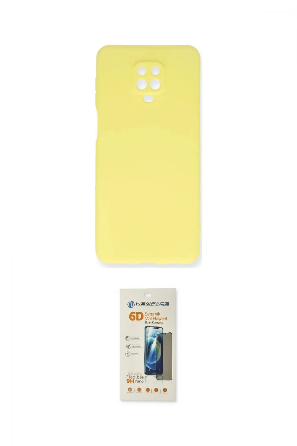 ieg™ Redmi Note 9 Pro Kılıf Ahenk Serisi - Siyah 6D Mat Seramik Hayalet Nano Ekran Koruyucu