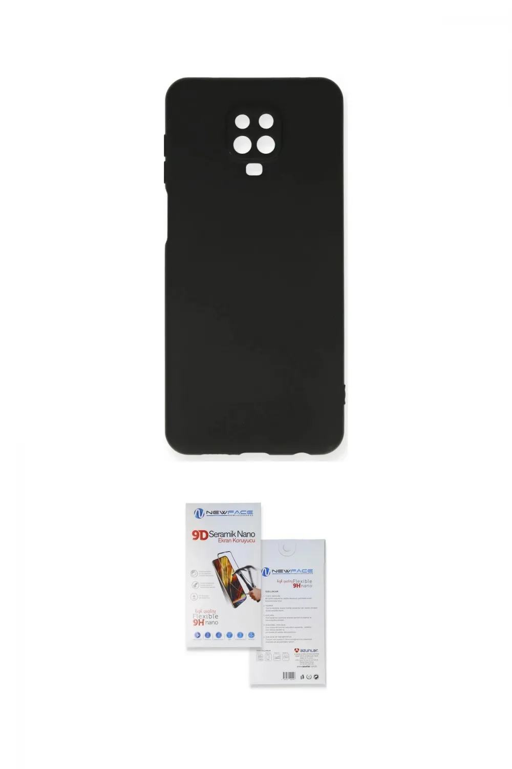 ieg™ Redmi Note 9 Pro Kılıf Ahenk Serisi - Siyah Seramik Nano Ekran Koruyucu
