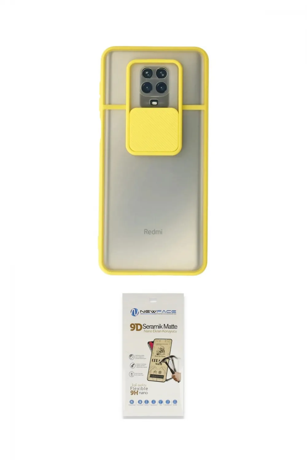 ieg™ Redmi Note 9 Pro Kılıf Vadi Çizgi - Siyah Mat Seramik Nano Ekran Koruyucu