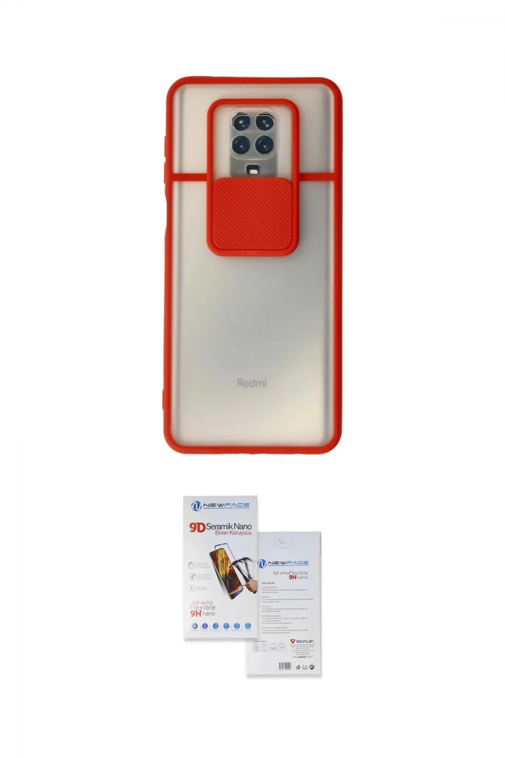 ieg™ Redmi Note 9 Pro Kılıf Vadi Çizgi - Siyah Seramik Nano Ekran Koruyucu