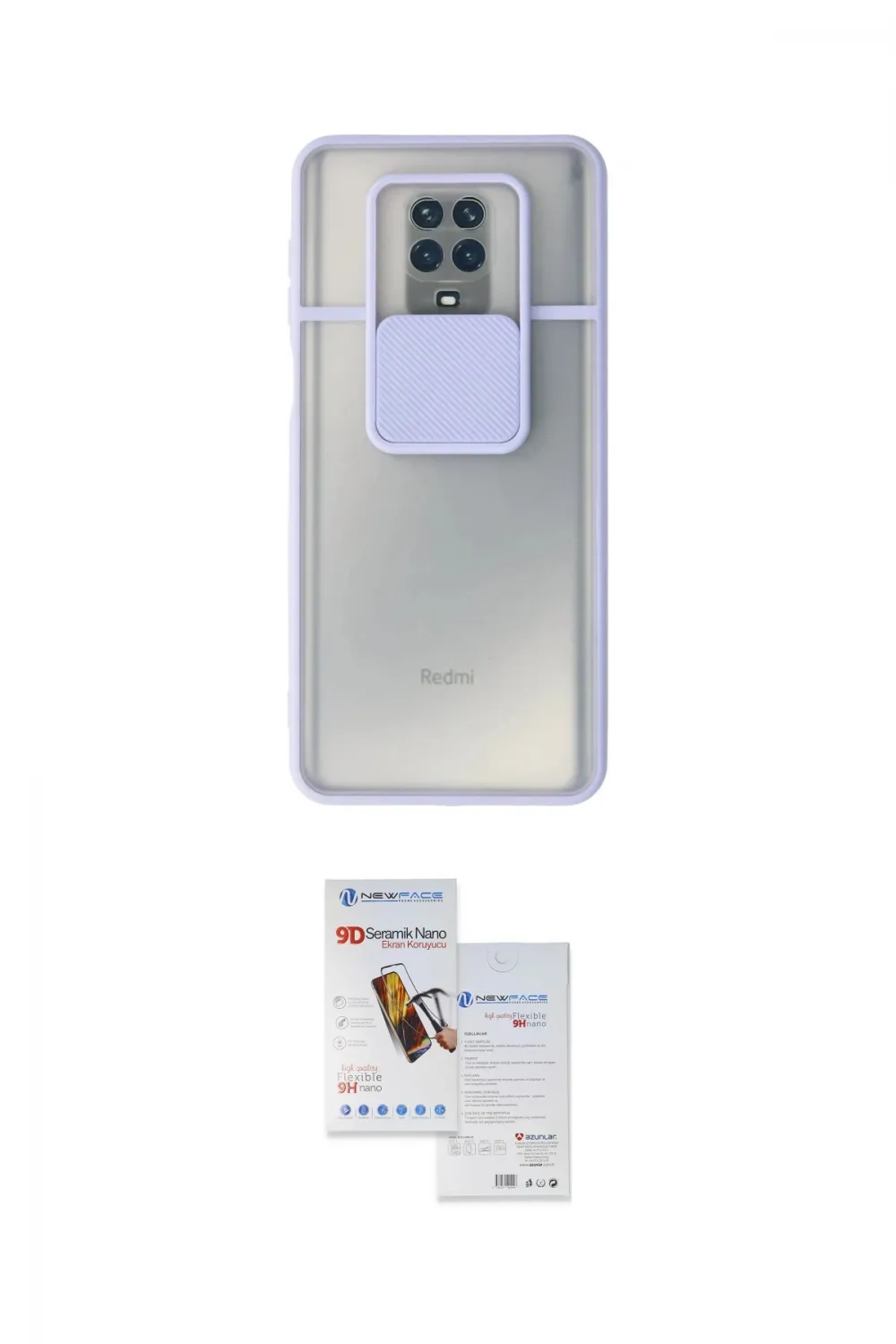 ieg™ Redmi Note 9 Pro Kılıf Vadi Çizgi - Siyah Seramik Nano Ekran Koruyucu