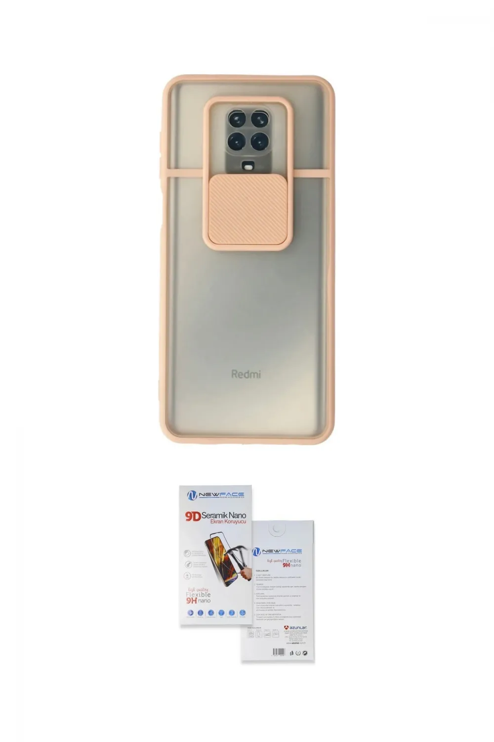 ieg™ Redmi Note 9 Pro Kılıf Vadi Çizgi - Siyah Seramik Nano Ekran Koruyucu
