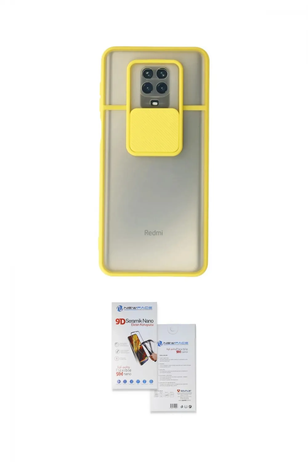 ieg™ Redmi Note 9 Pro Kılıf Vadi Çizgi - Siyah Seramik Nano Ekran Koruyucu