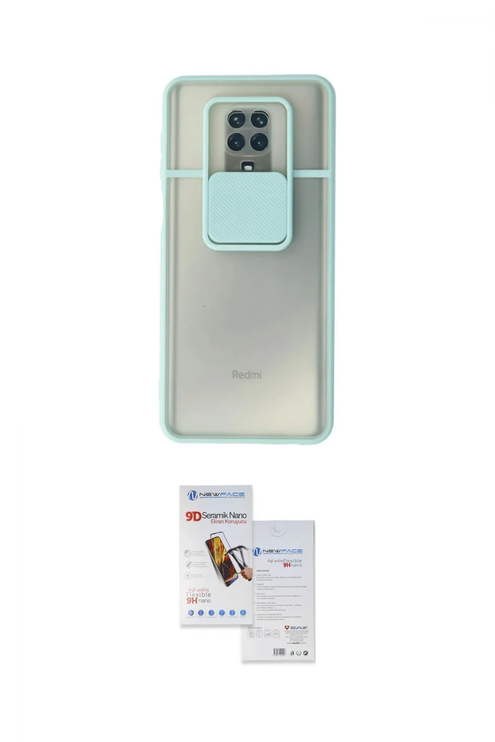 ieg™ Redmi Note 9 Pro Kılıf Vadi Çizgi - Siyah Seramik Nano Ekran Koruyucu