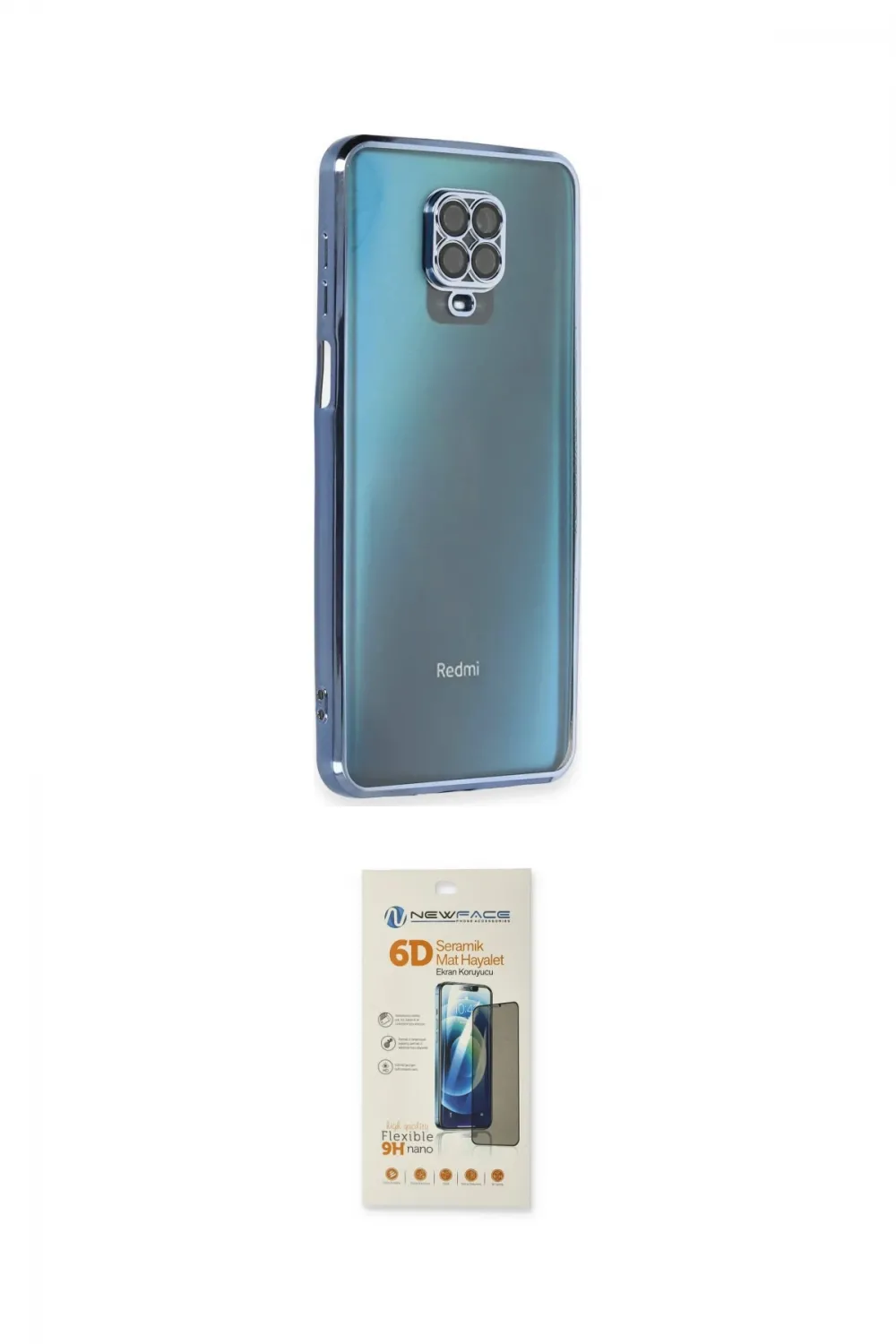 ieg™ Redmi Note 9 Pro Kılıf Vadi Minimal - Siyah 6D Mat Seramik Hayalet Nano Ekran Koruyucu